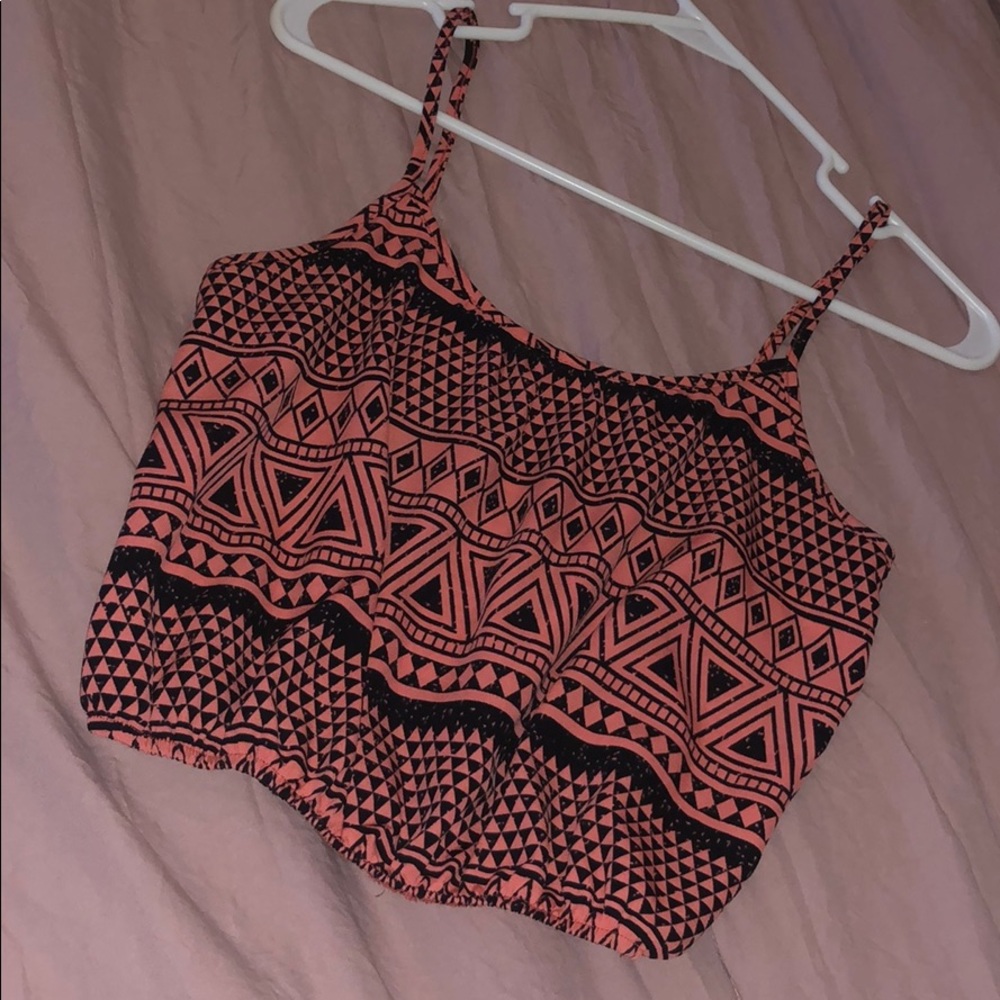 Coral crop top